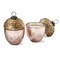 Fall Harvest Acorn Shaped Blown Glass Candle Holder with Lid, Soy Blend Fragrance Scented Candle 3.75L x 3.75W x 5.0H-in.